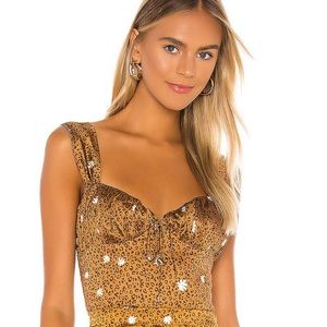 For Love and For Lemons Cheetah Crop Top